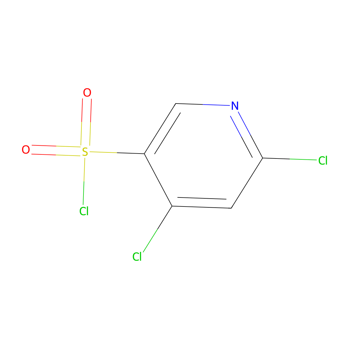 4,6-Dichloropyridine-3-sulfonyl chloride molecular structure, CAS 1402666-75-4