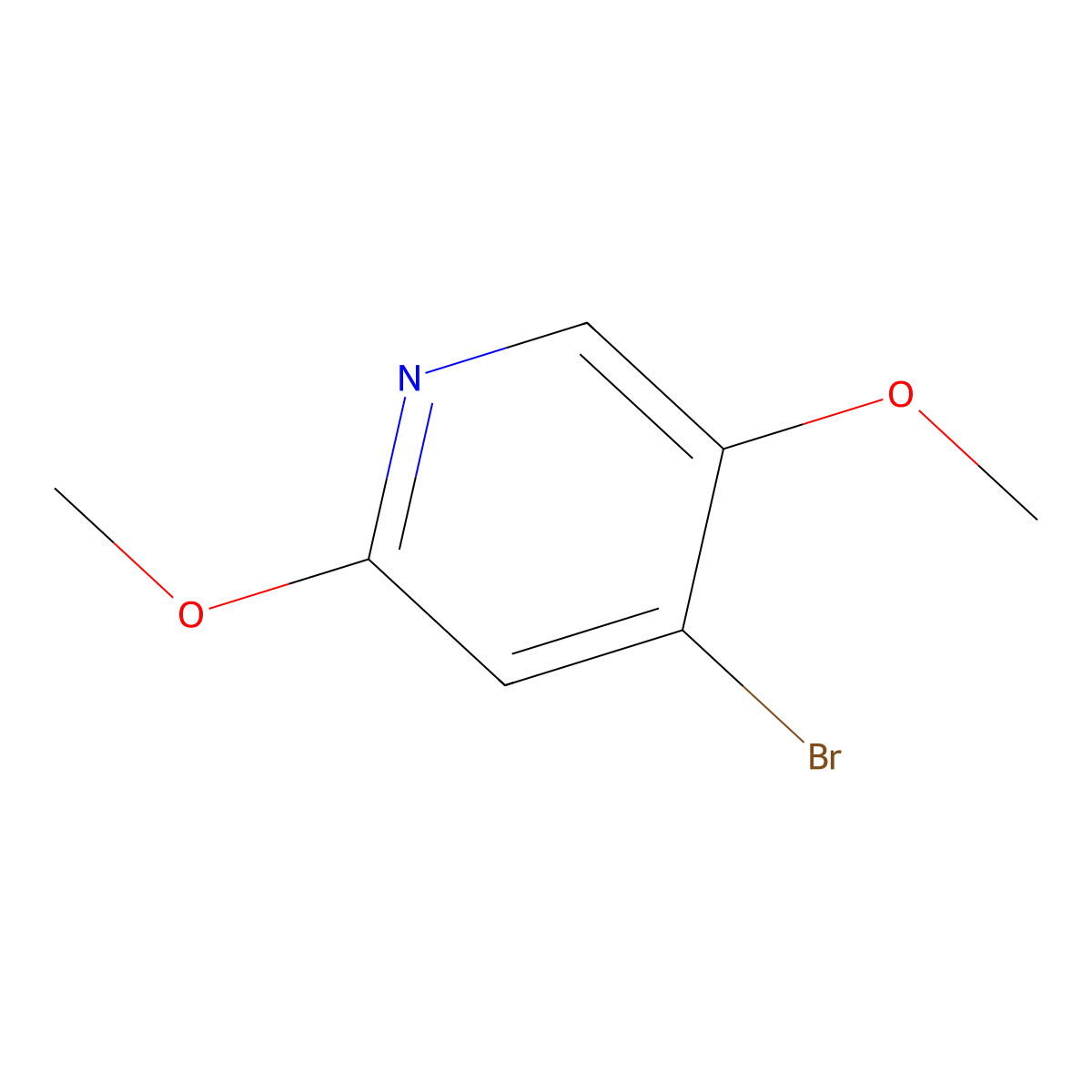 4-Bromo-2,5-dimethoxypyridine molecular structure, CAS 1402666-95-8