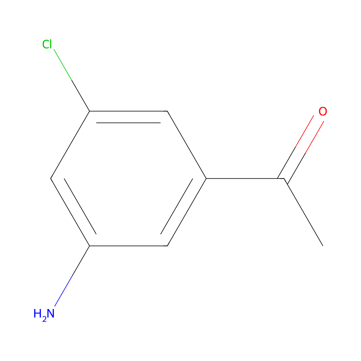 1-(3-Amino-5-chlorophenyl)ethan-1-one molecular structure, CAS 1402667-23-5