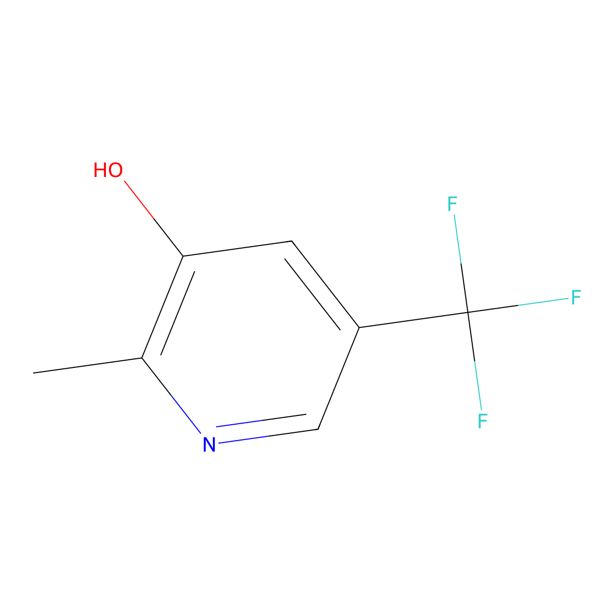 2-Methyl-5-(trifluoromethyl)pyridin-3-ol molecular structure, CAS 1402671-55-9