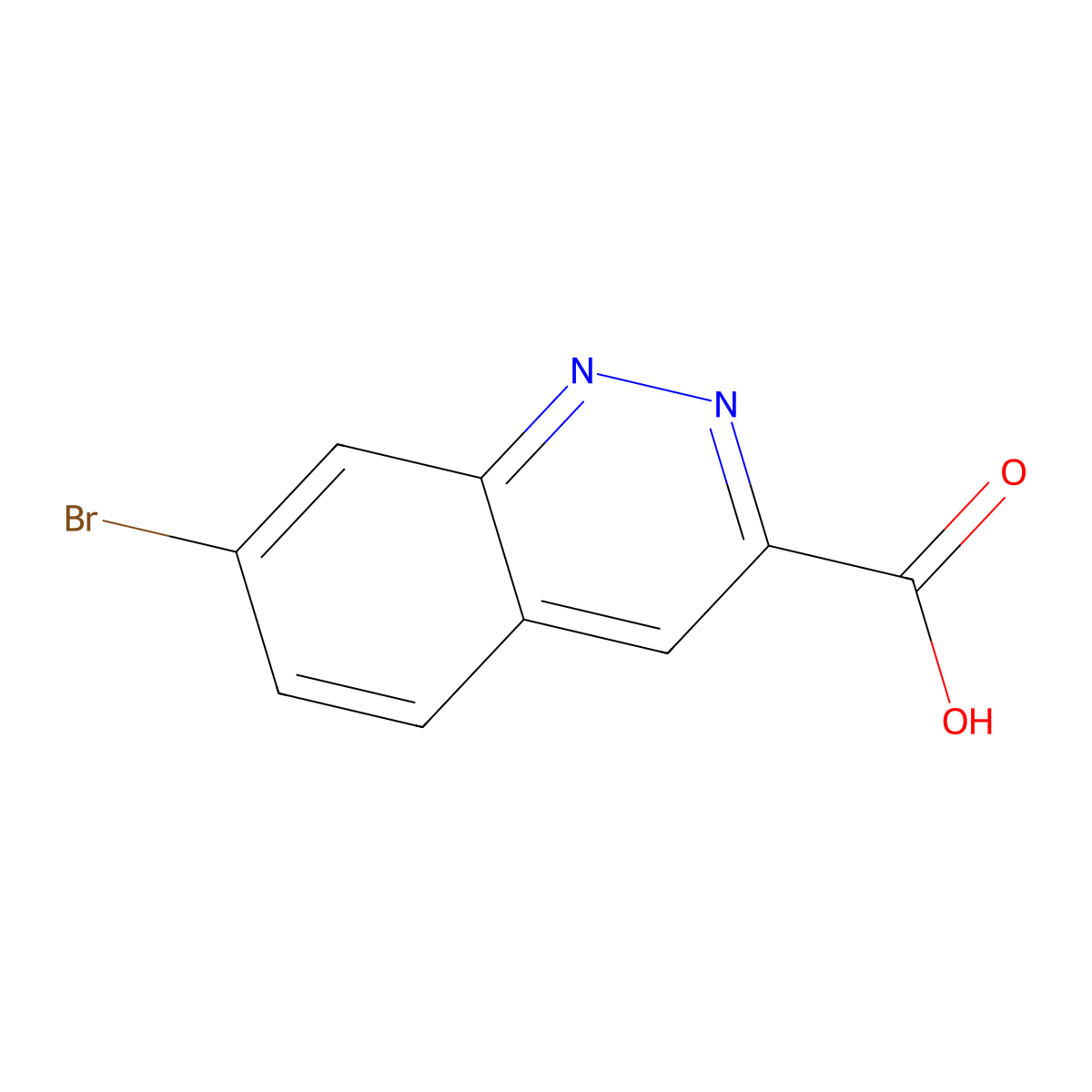 7-Bromocinnoline-3-carboxylic acid molecular structure, CAS 1402672-23-4