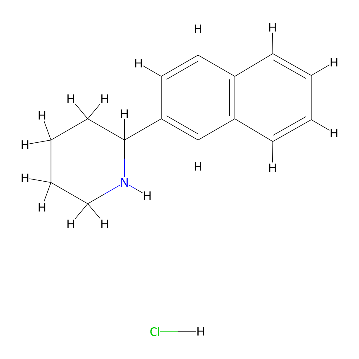 2-(Naphthalen-2-yl)piperidine hydrochloride molecular structure, CAS 1402672-24-5