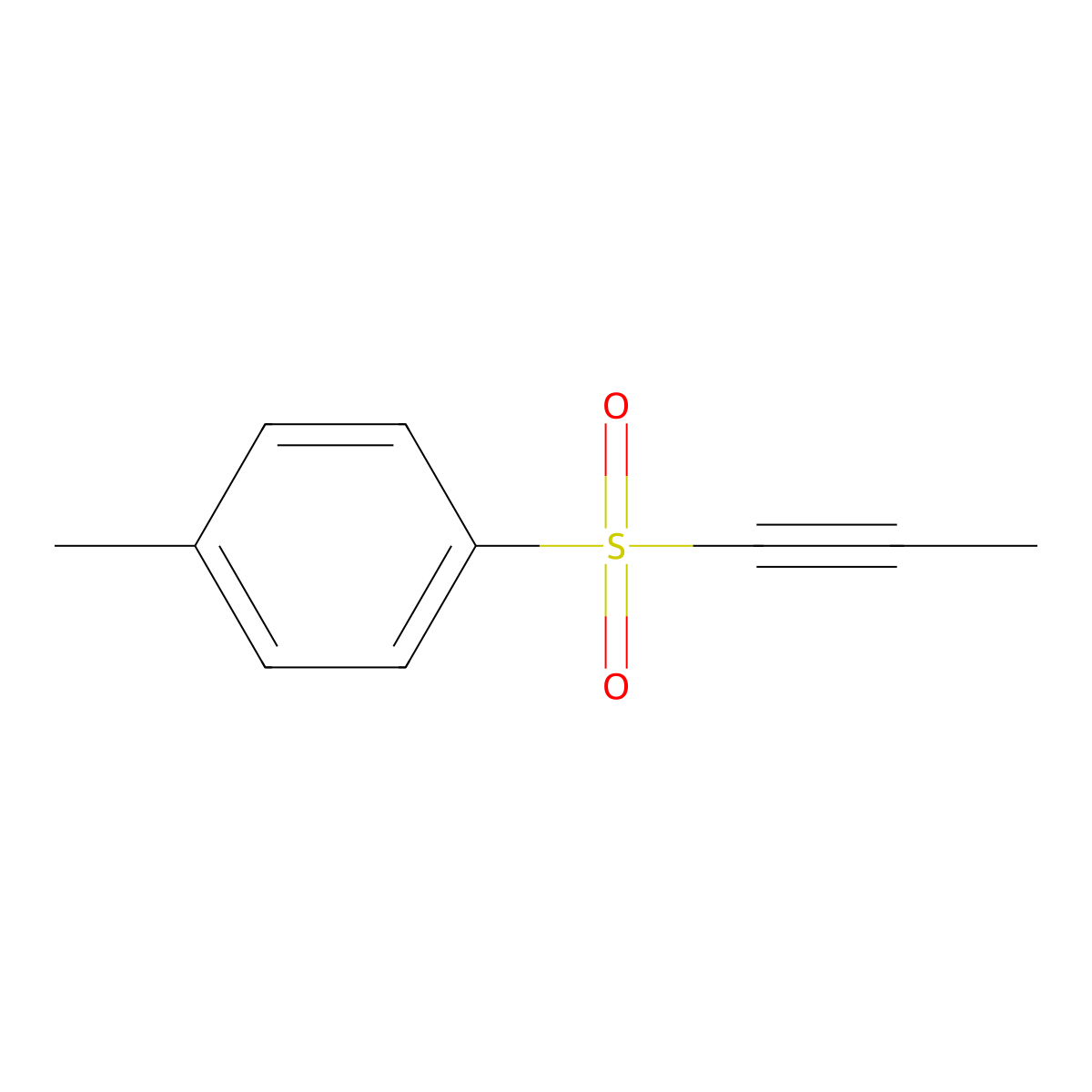 1-Methyl-4-(1-propynyl-sulphonyl)benzene molecular structure, CAS 14027-53-3
