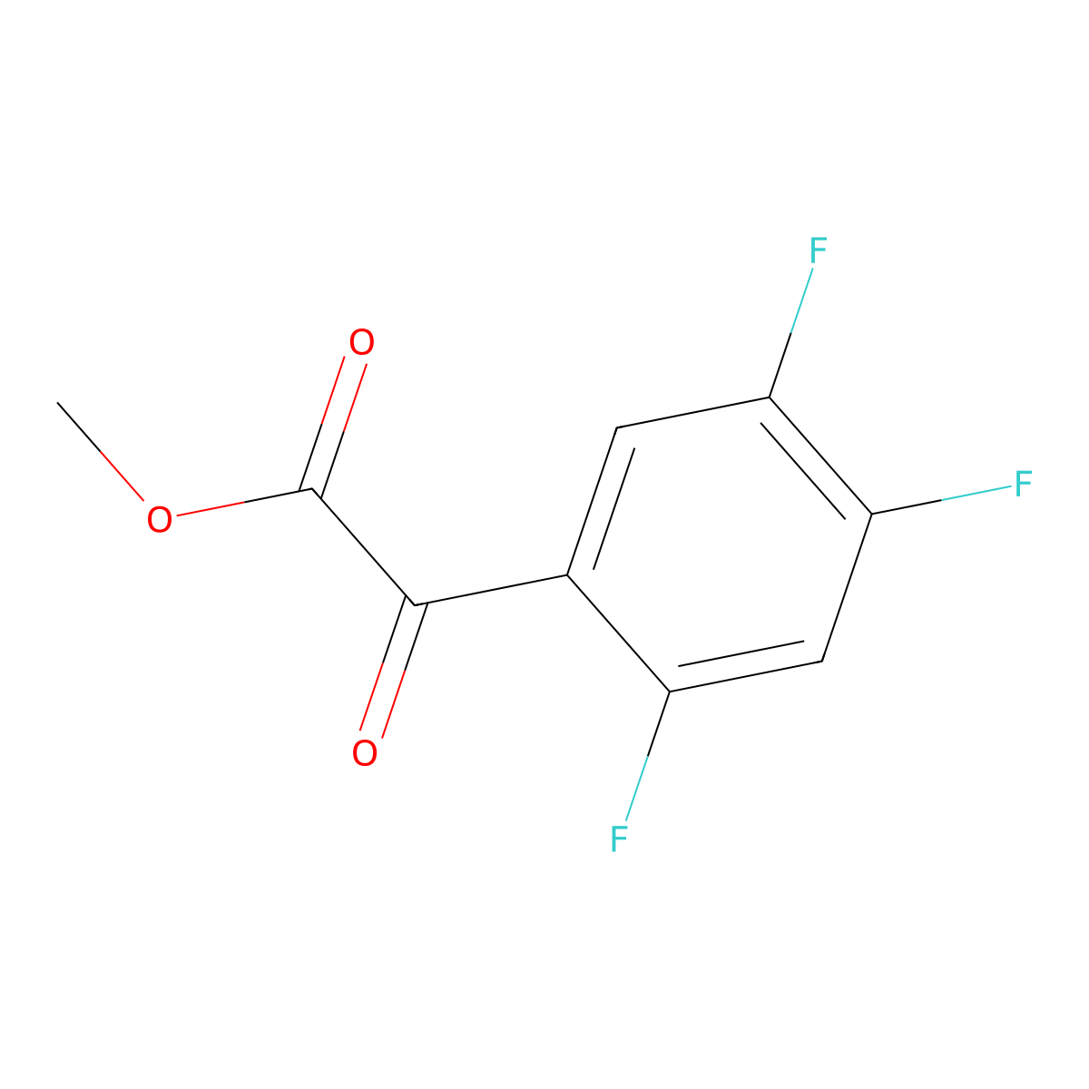 Methyl 2-oxo-2-(2,4,5-trifluorophenyl)acetate molecular structure, CAS 1402738-45-7