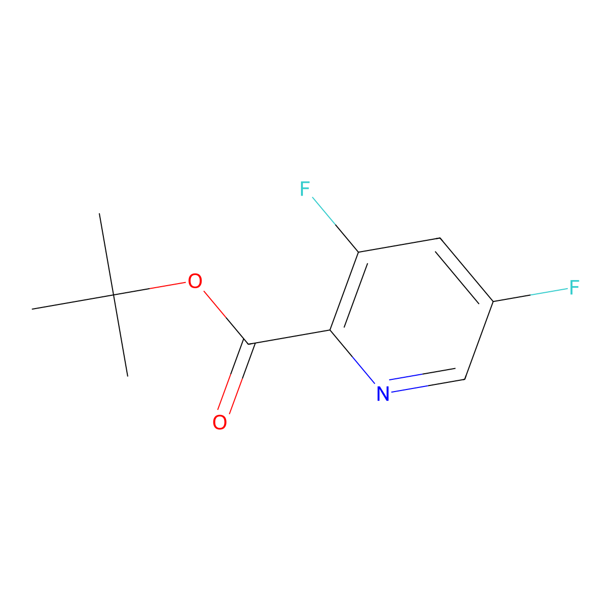 tert-Butyl 3,5-difluoropicolinate molecular structure, CAS 1402742-26-0