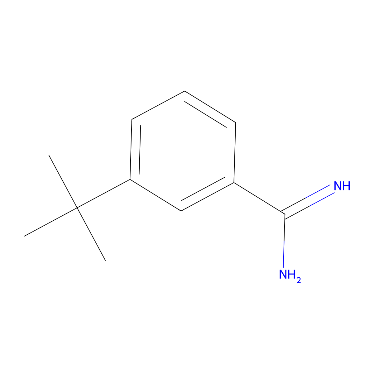 3-tert-Butyl-benzamidine molecular structure, CAS 1402792-90-8