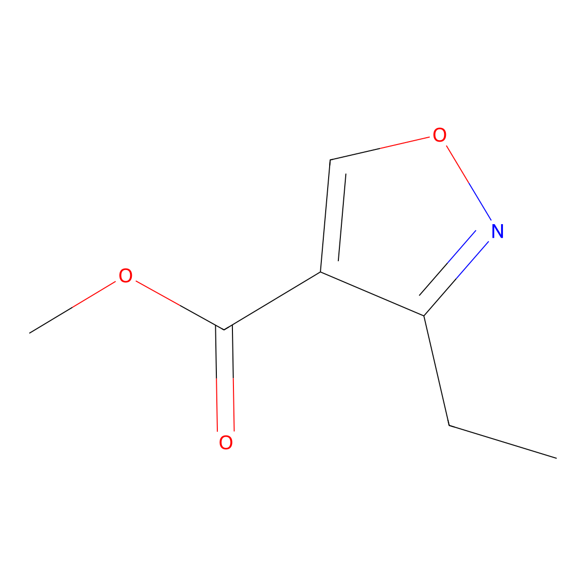 Methyl 3-Ethylisoxazole-4-carboxylate molecular structure, CAS 1402812-89-8