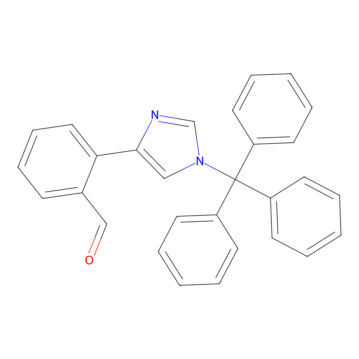 2-(1-Trityl-1H-imidazol-4-yl)benzaldehyde molecular structure, CAS 1402838-08-7