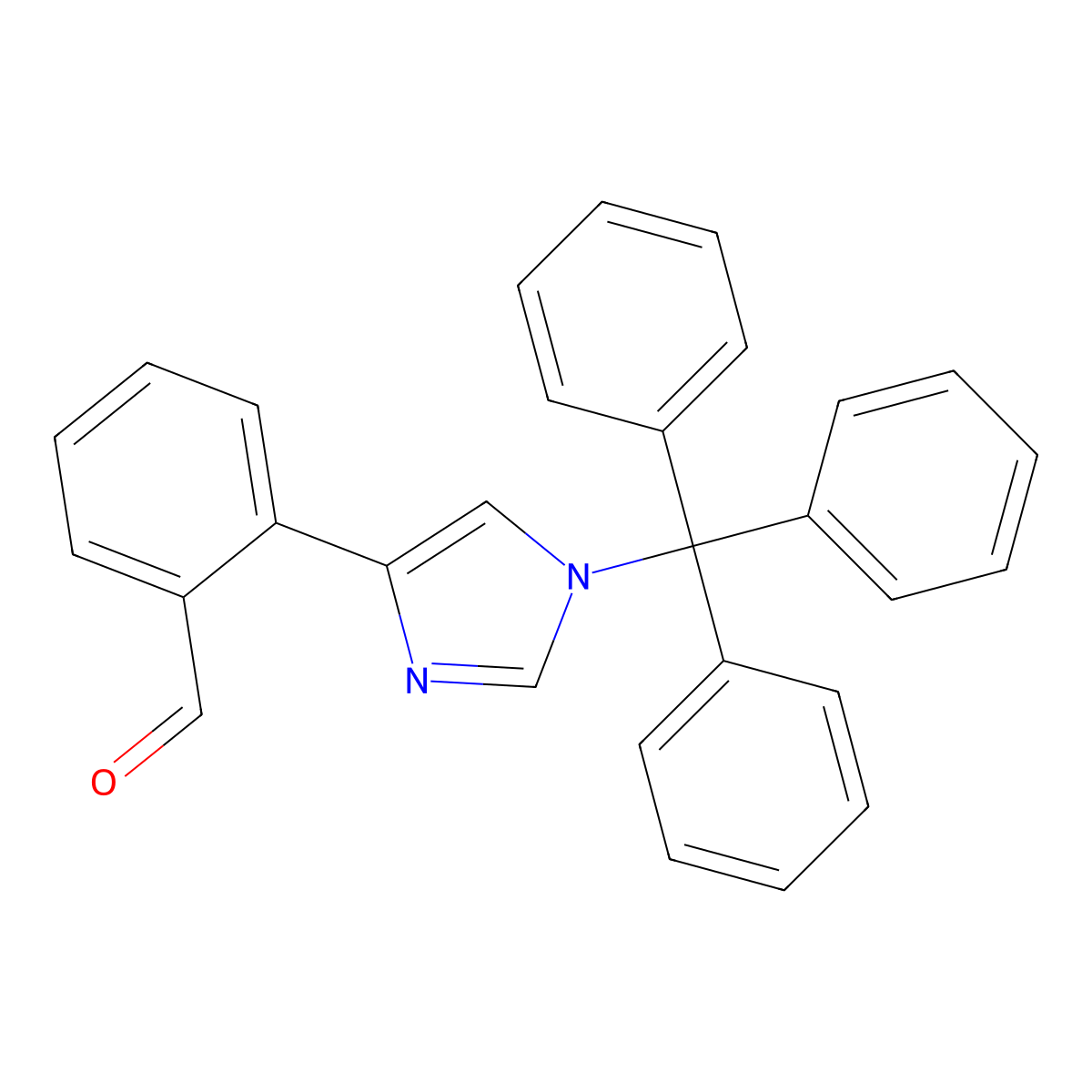 2-(1-Trityl-1H-imidazol-4-yl)benzaldehyde molecular structure, CAS 1402838-08-7