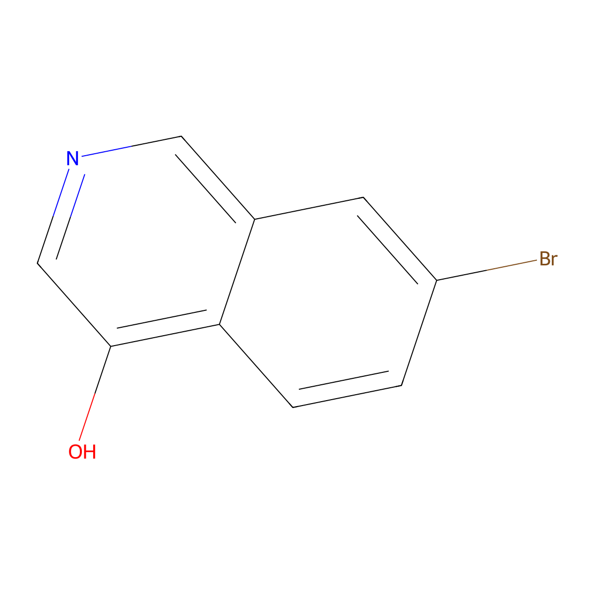 7-Bromoisoquinolin-4-ol molecular structure, CAS 1402886-92-3