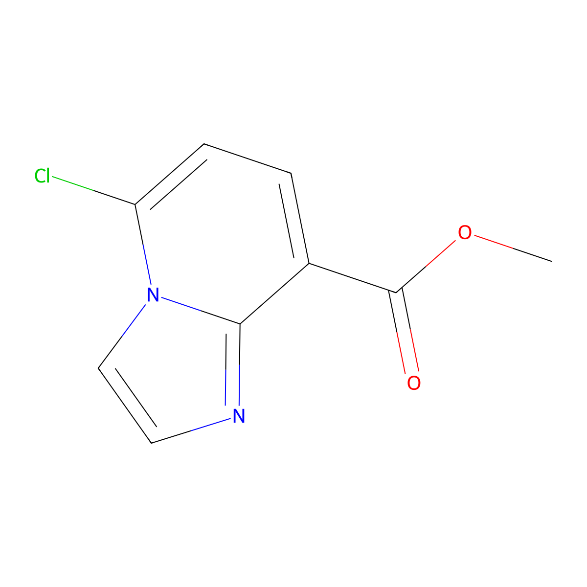 Methyl 5-chloroimidazo[1,2-a]pyridine-8-carboxylate molecular structure, CAS 1402911-36-7