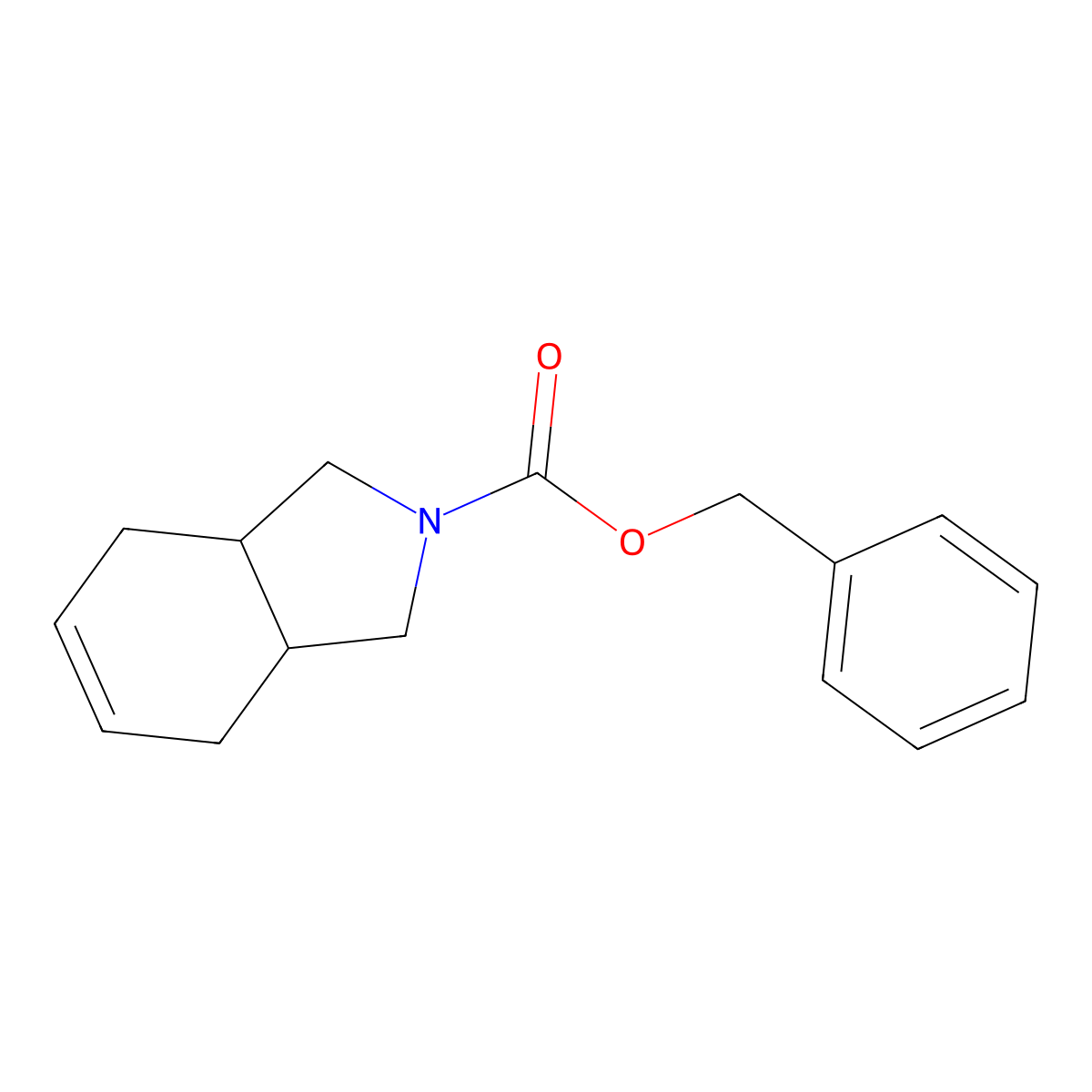 benzyl 1,3,3a,4,7,7a-hexahydro-2H-isoindole-2-carboxylate molecular structure, CAS 1402929-58-1