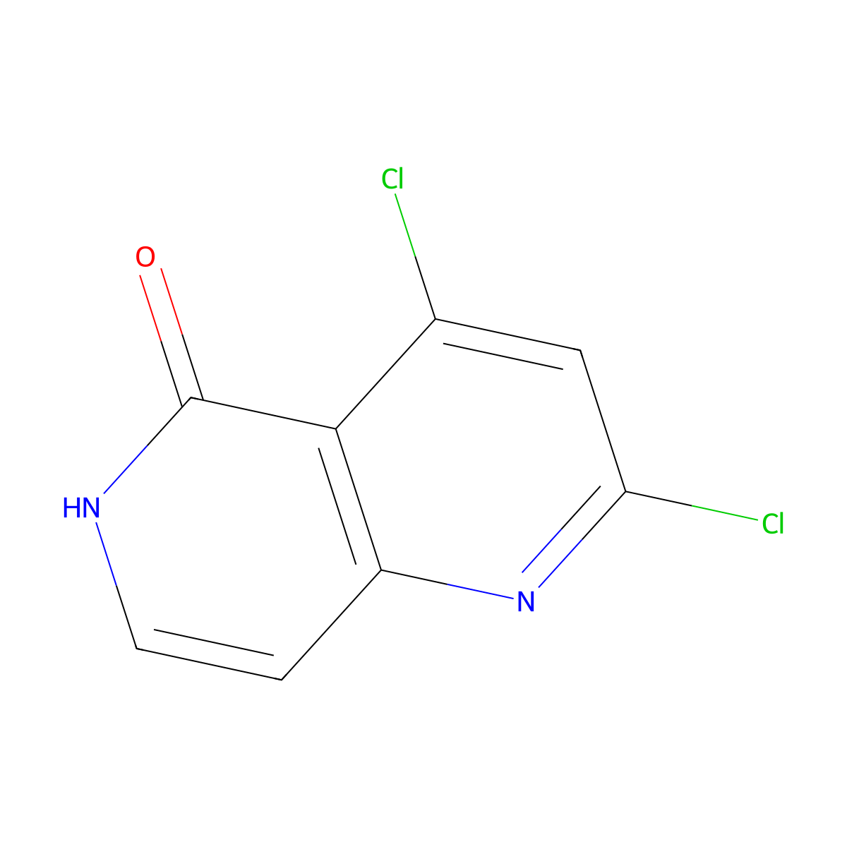 2,4-dichloro-1,6-naphthyridin-5(6H)-one molecular structure, CAS 1402972-79-5
