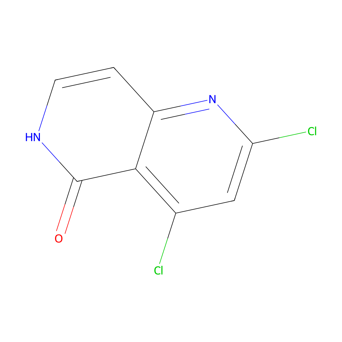 2,4-dichloro-1,6-naphthyridin-5(6H)-one molecular structure, CAS 1402972-79-5