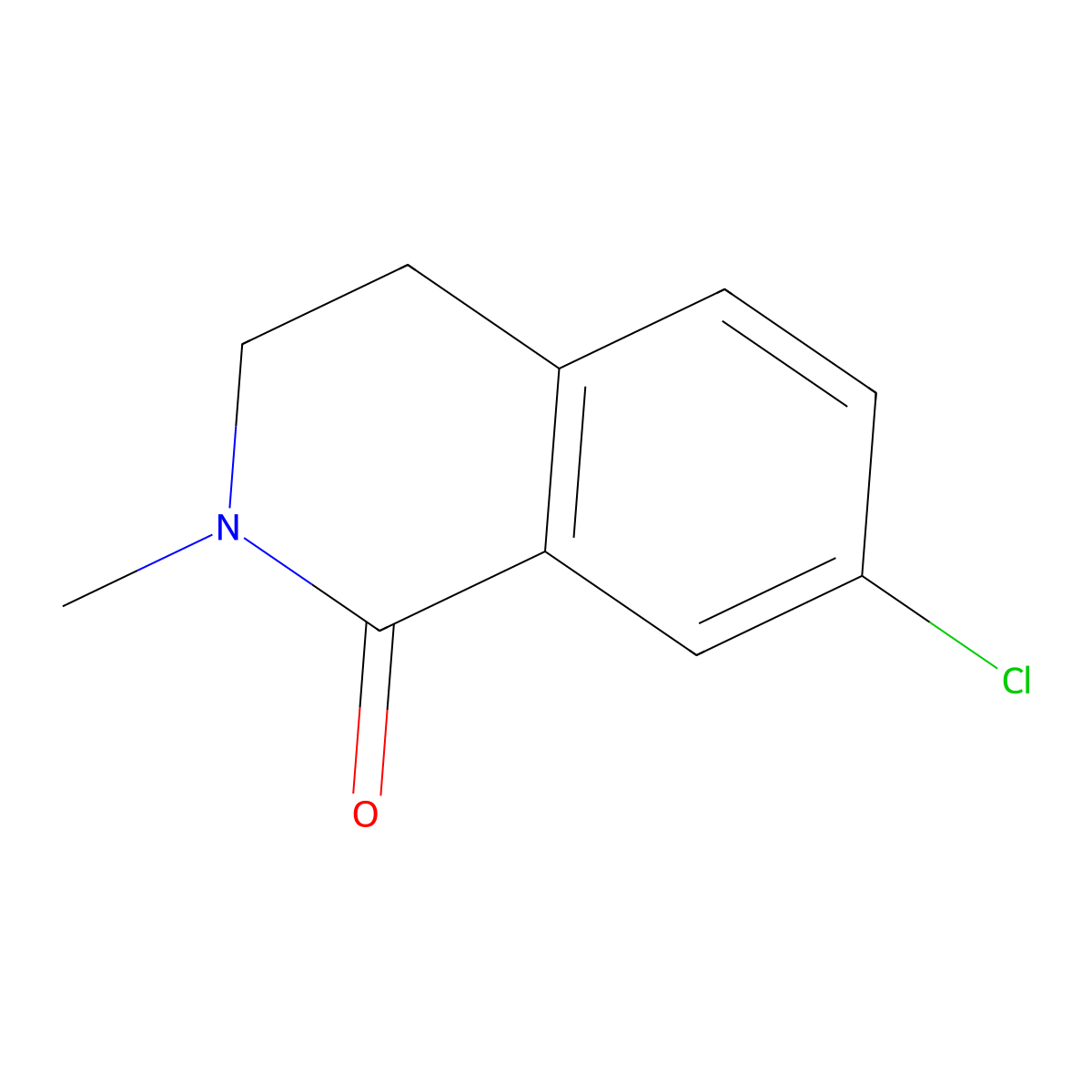 7-Chloro-2-methyl-1,2,3,4-tetrahydroisoquinolin-1-one molecular structure, CAS 1403030-29-4