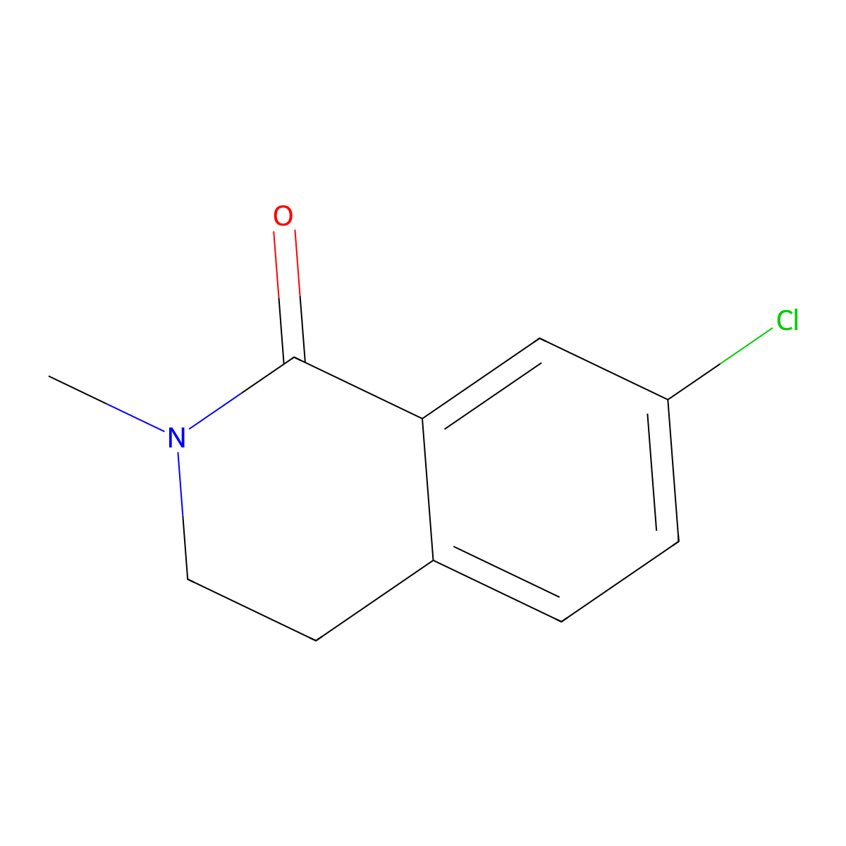 7-Chloro-2-methyl-1,2,3,4-tetrahydroisoquinolin-1-one molecular structure, CAS 1403030-29-4