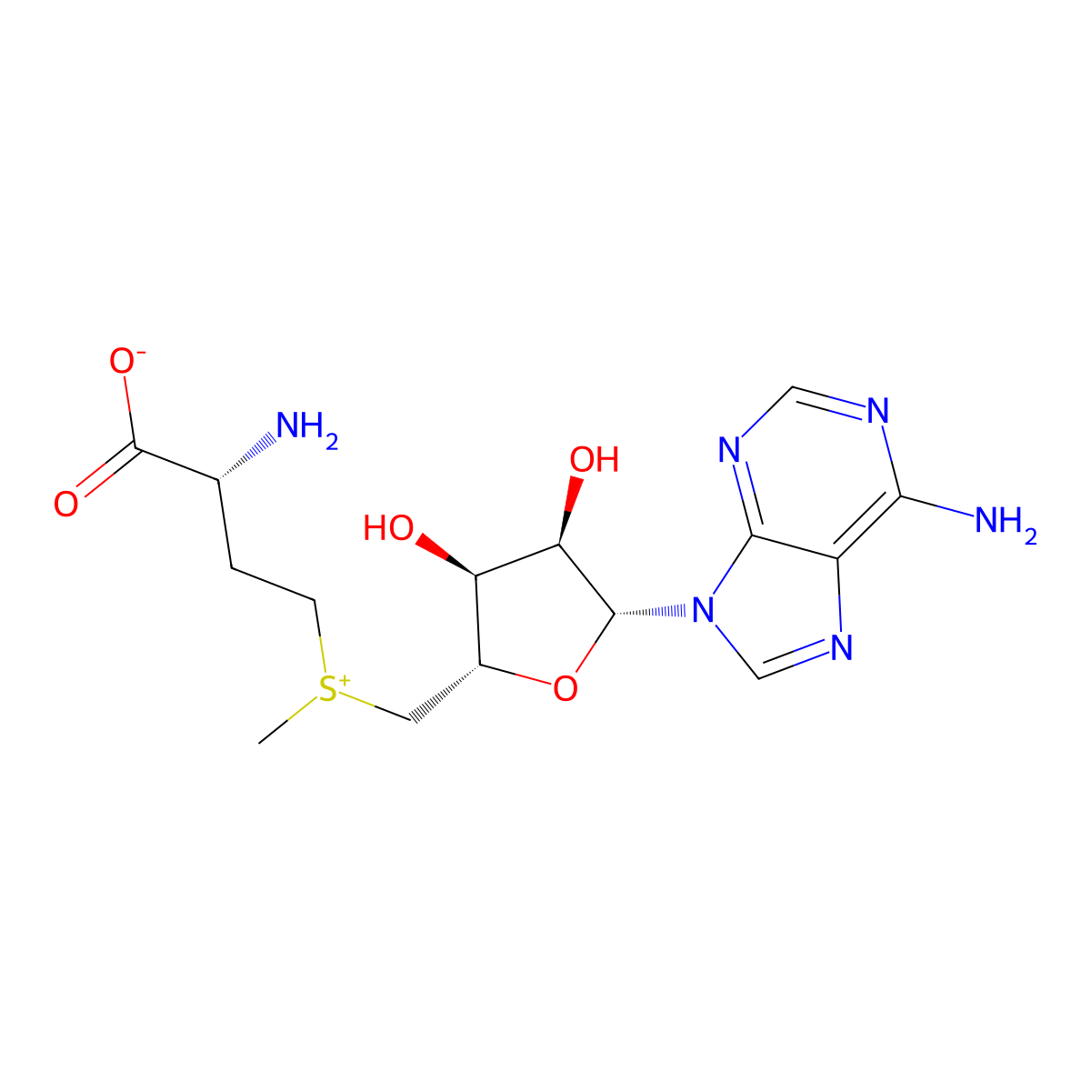 s-Adenosyl-d-methionine molecular structure, CAS 14031-35-7