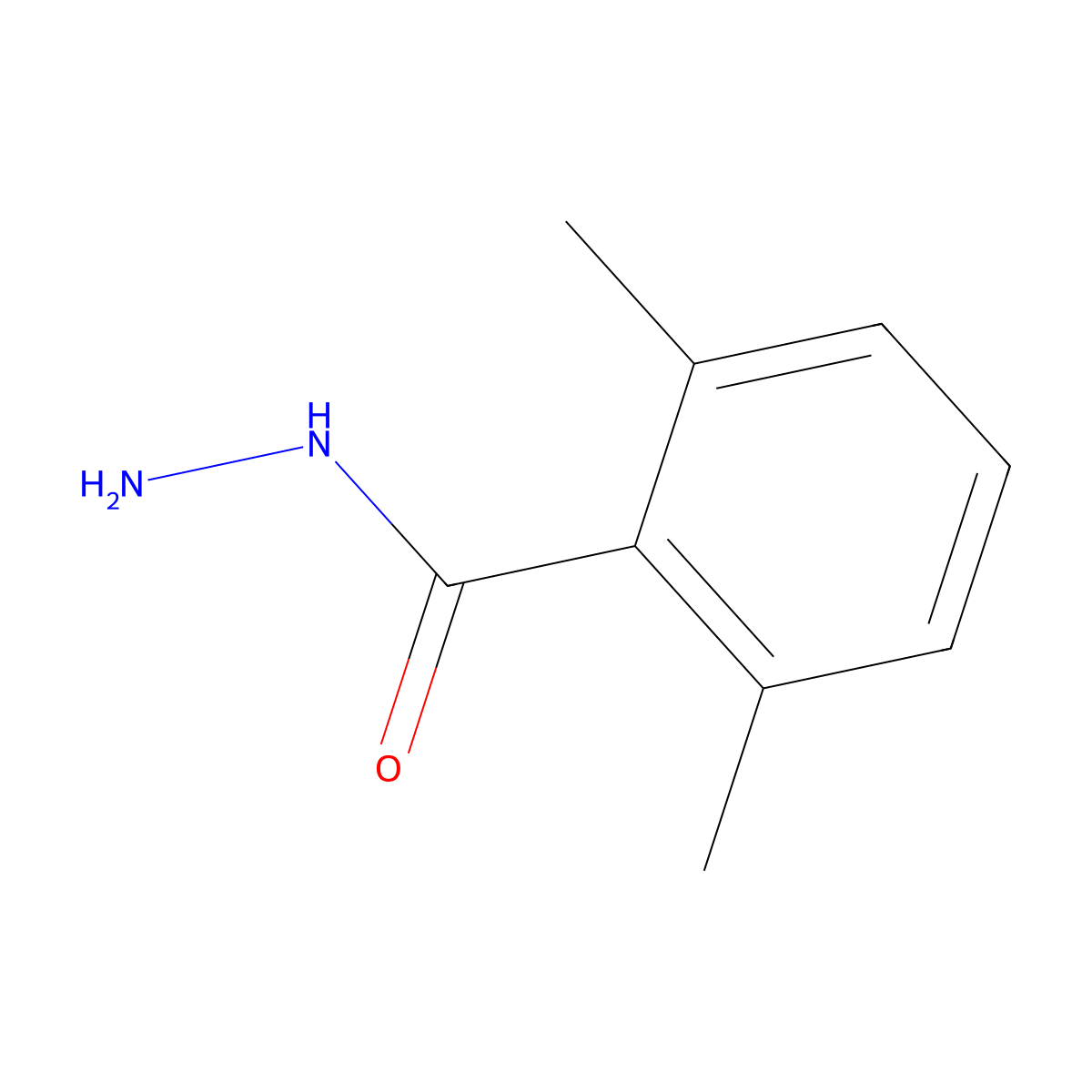 2,6-Dimethylbenzoic acid hydrazide molecular structure, CAS 1403134-79-1