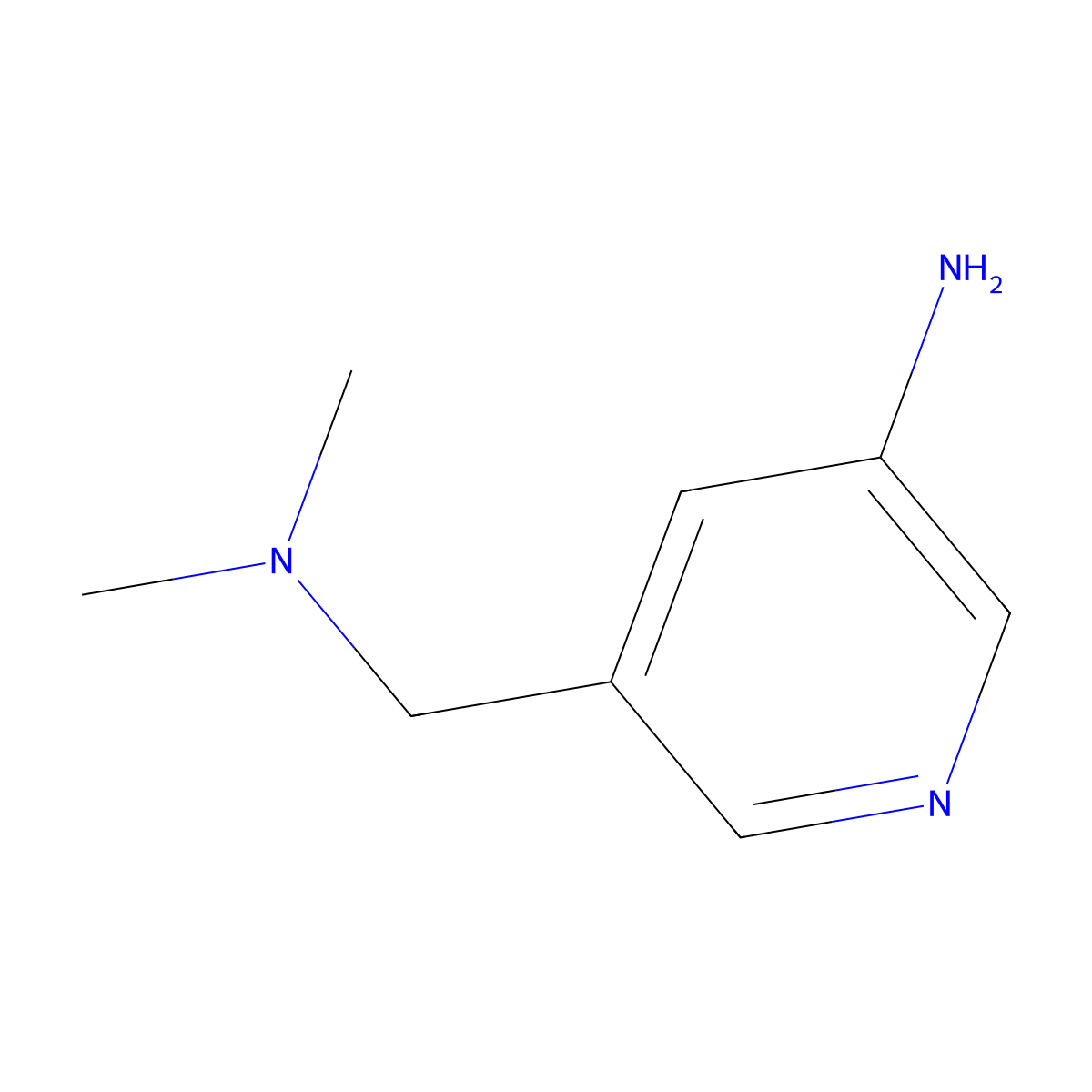 5-[(Dimethylamino)methyl]pyridin-3-amine molecular structure, CAS 1403249-01-3