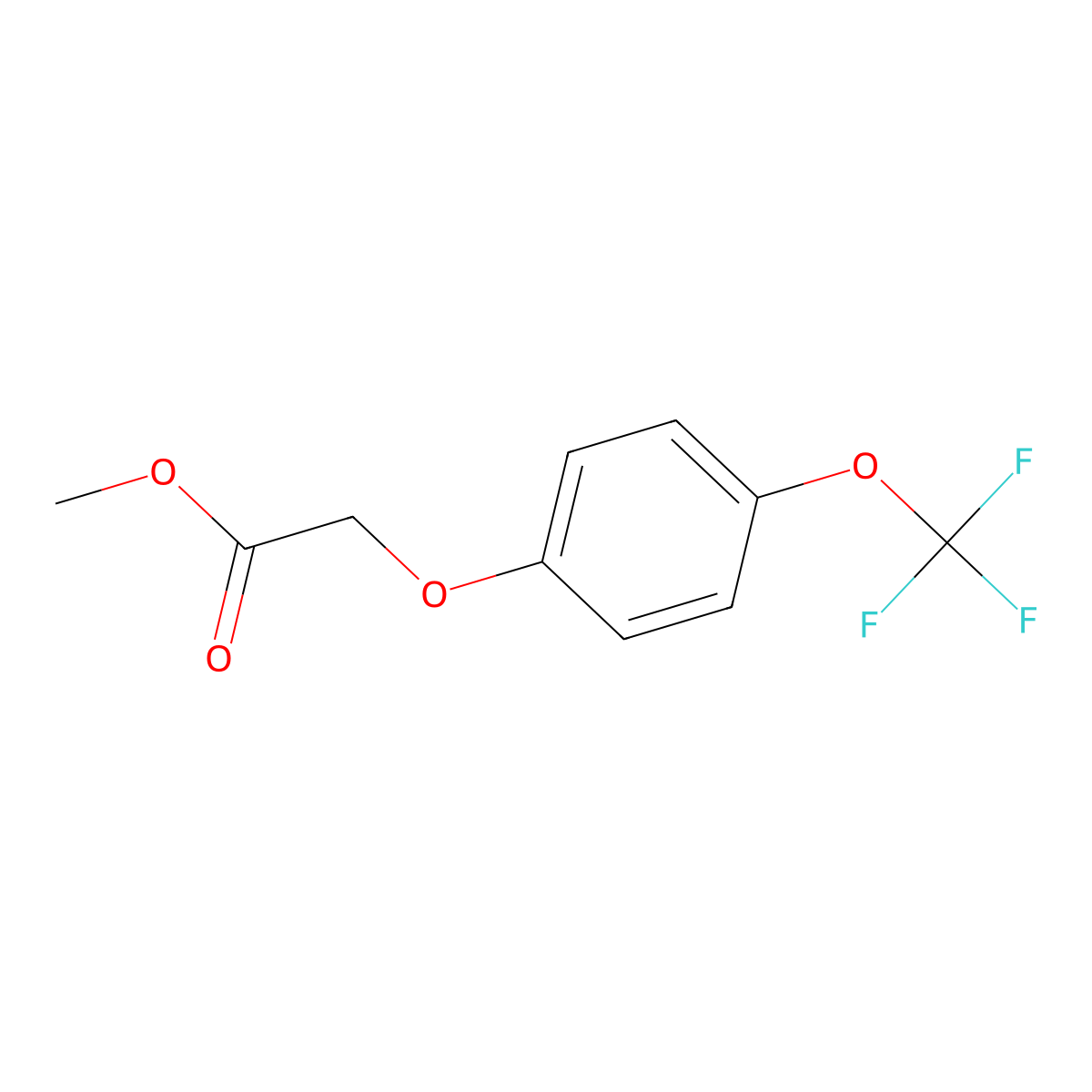 Methyl 2-[4-(trifluoromethoxy)phenoxy]acetate molecular structure, CAS 1403316-31-3