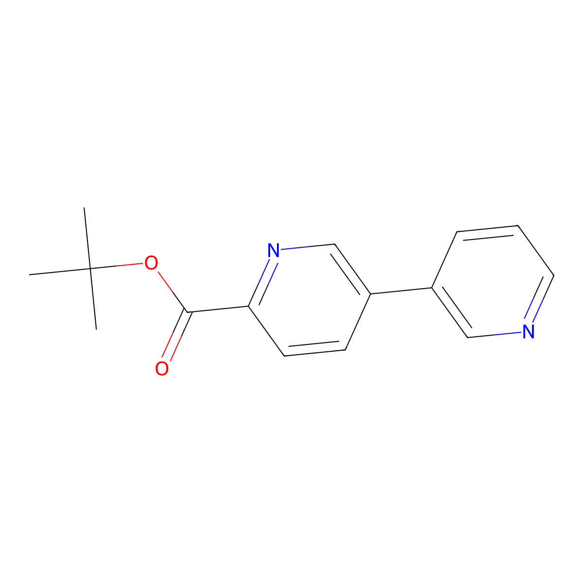 tert-Butyl [3,3'-bipyridine]-6-carboxylate molecular structure, CAS 1403333-26-5