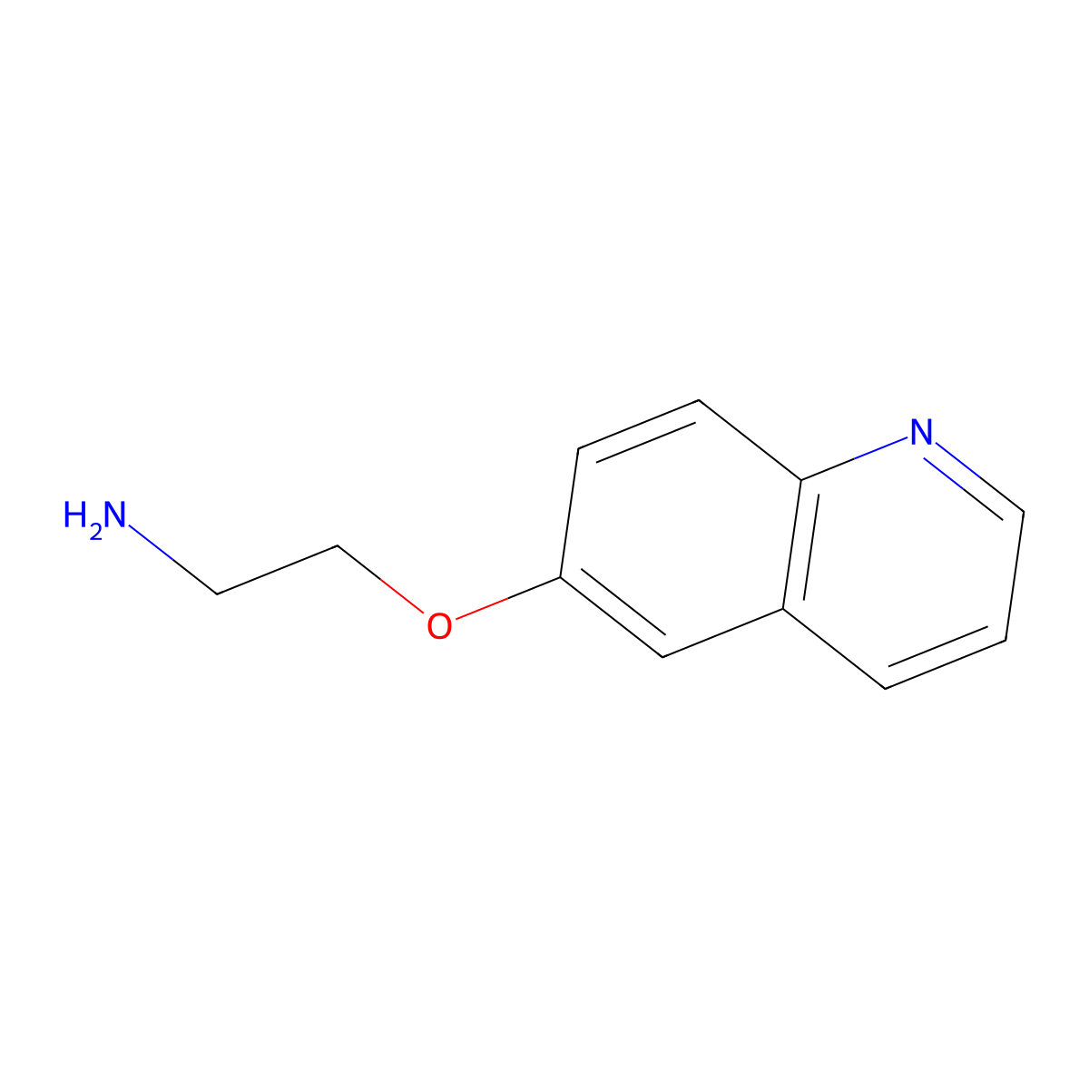 6-(2-Aminoethoxy)quinoline molecular structure, CAS 1403390-06-6