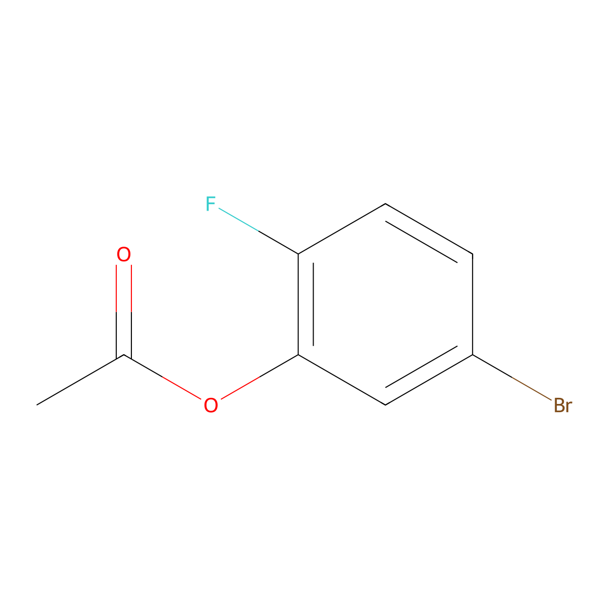 5-Bromo-2-fluorophenyl acetate molecular structure, CAS 1403457-45-3