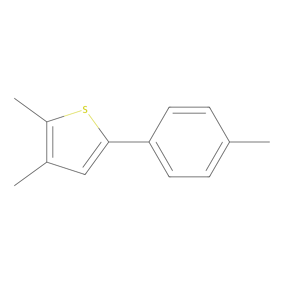 2,3-Dimethyl-5-(4-methylphenyl)thiophene molecular structure, CAS 1403459-97-1