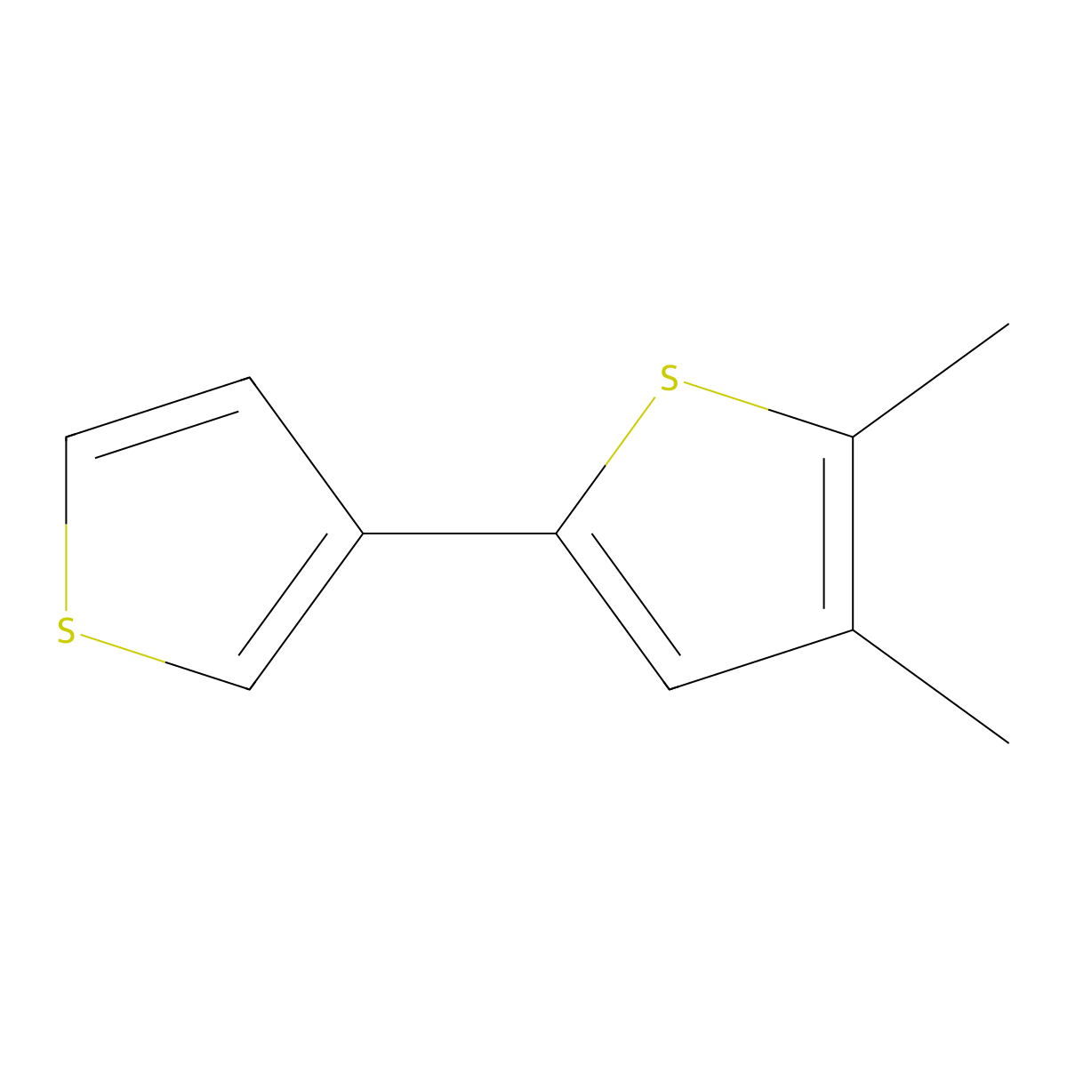 4,5-Dimethyl-2,3'-bithiophene molecular structure, CAS 1403459-99-3