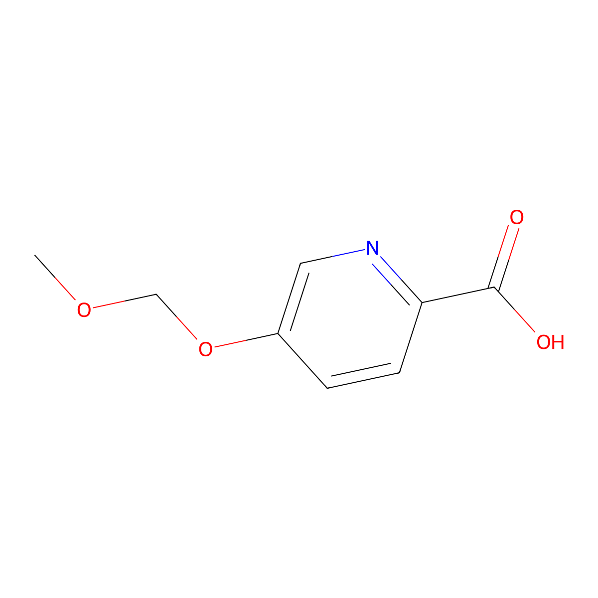 5-(Methoxymethoxy)picolinic acid molecular structure, CAS 1403469-22-6