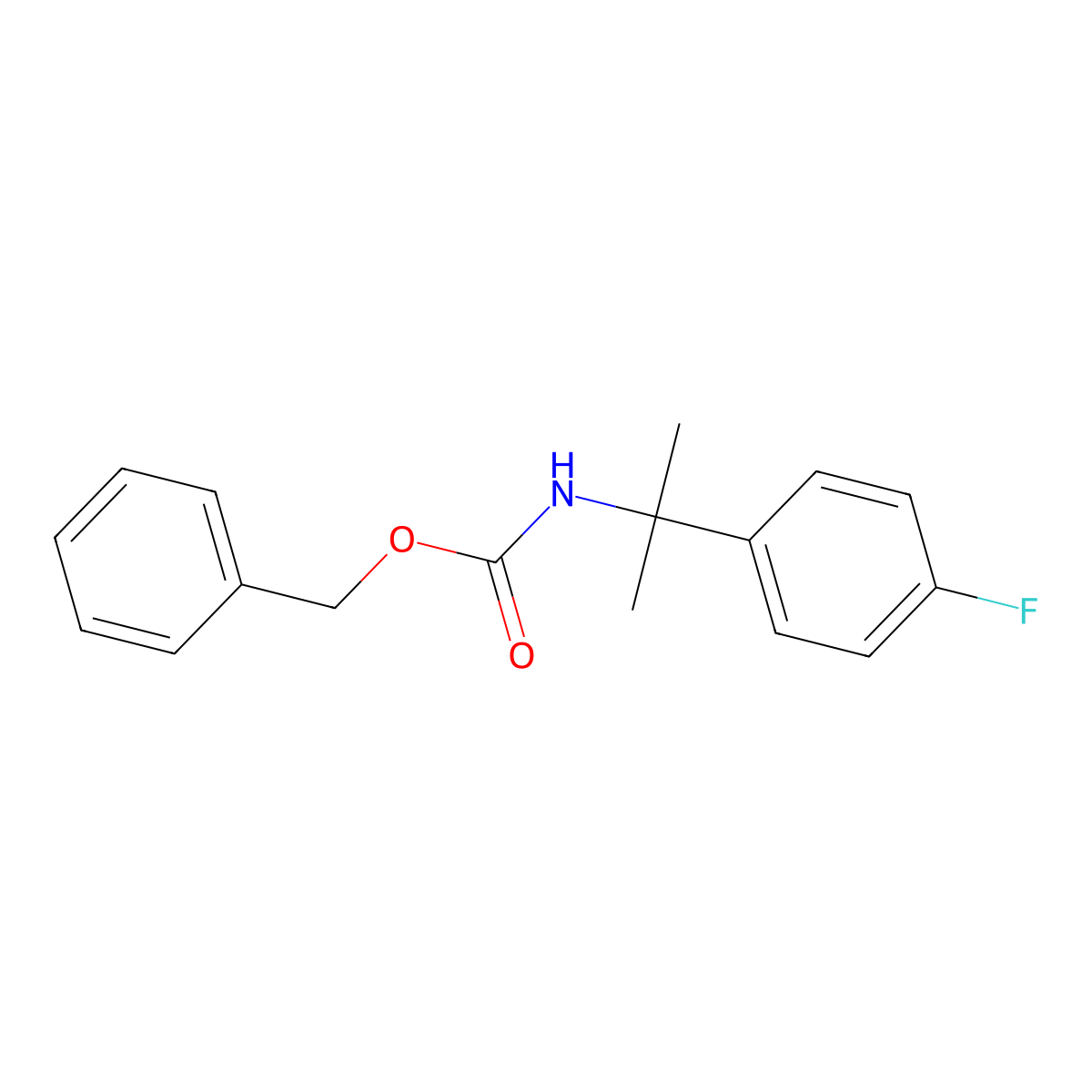 Benzyl N-[2-(4-fluorophenyl)propan-2-YL]carbamate molecular structure, CAS 1403483-60-2