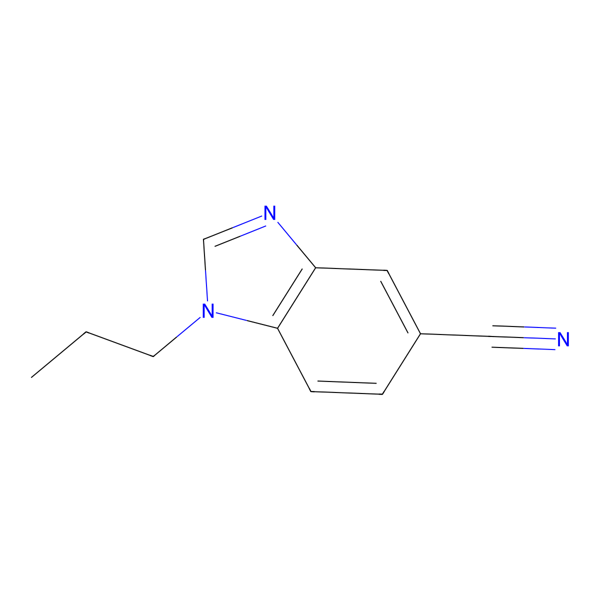 1-Propyl-1,3-benzodiazole-5-carbonitrile molecular structure, CAS 1403483-81-7