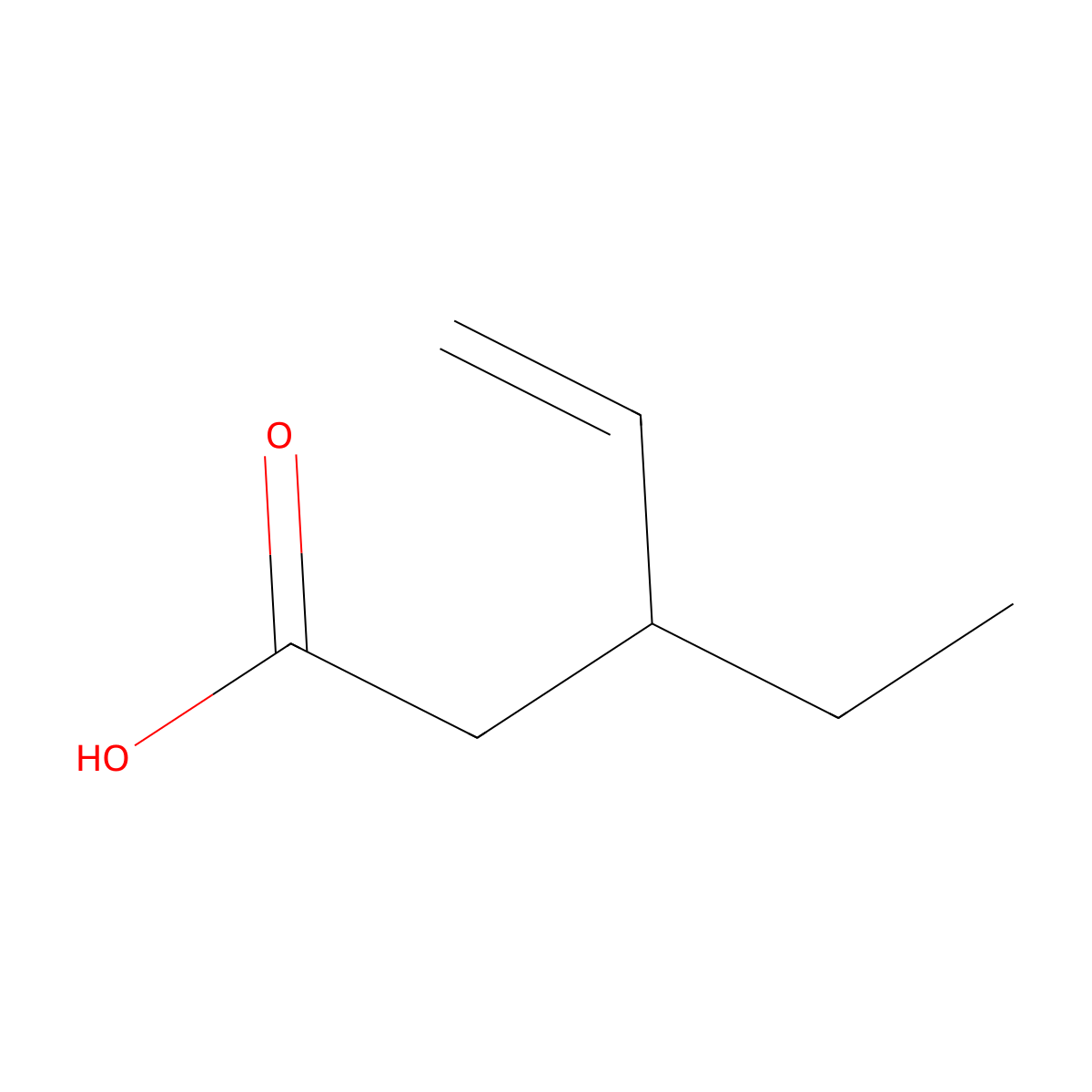 3-Ethylpent-4-enoic acid molecular structure, CAS 14035-71-3