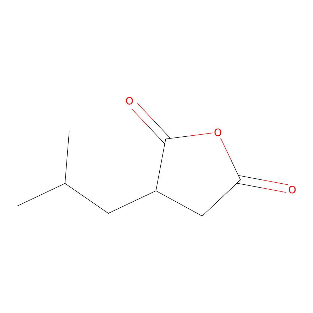 3-(2-Methylpropyl)oxolane-2,5-dione molecular structure, CAS 14035-83-7