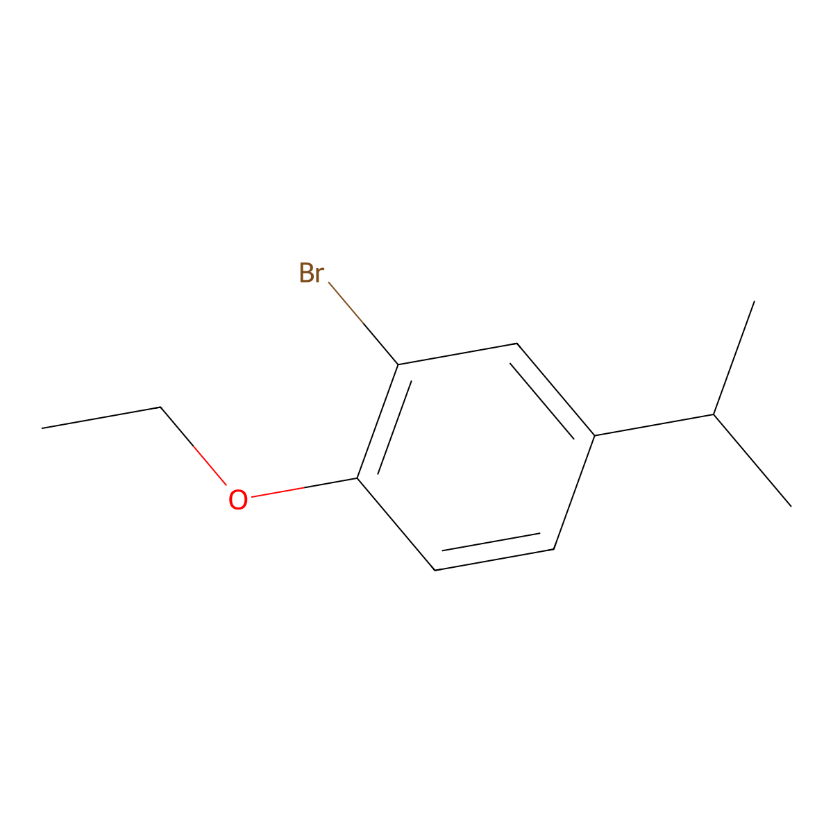 2-Bromo-1-ethoxy-4-isopropylbenzene molecular structure, CAS 1403503-40-1