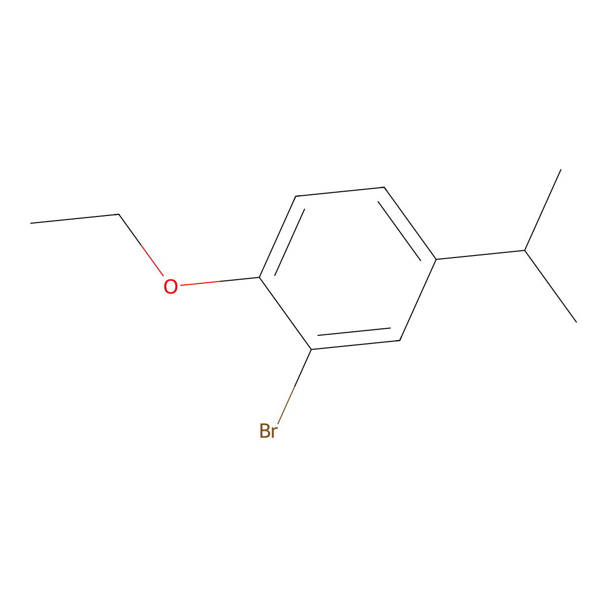 2-Bromo-1-ethoxy-4-isopropylbenzene molecular structure, CAS 1403503-40-1