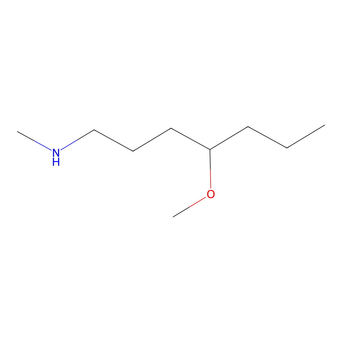 (4-Methoxyheptyl)(methyl)amine molecular structure, CAS 1403564-09-9