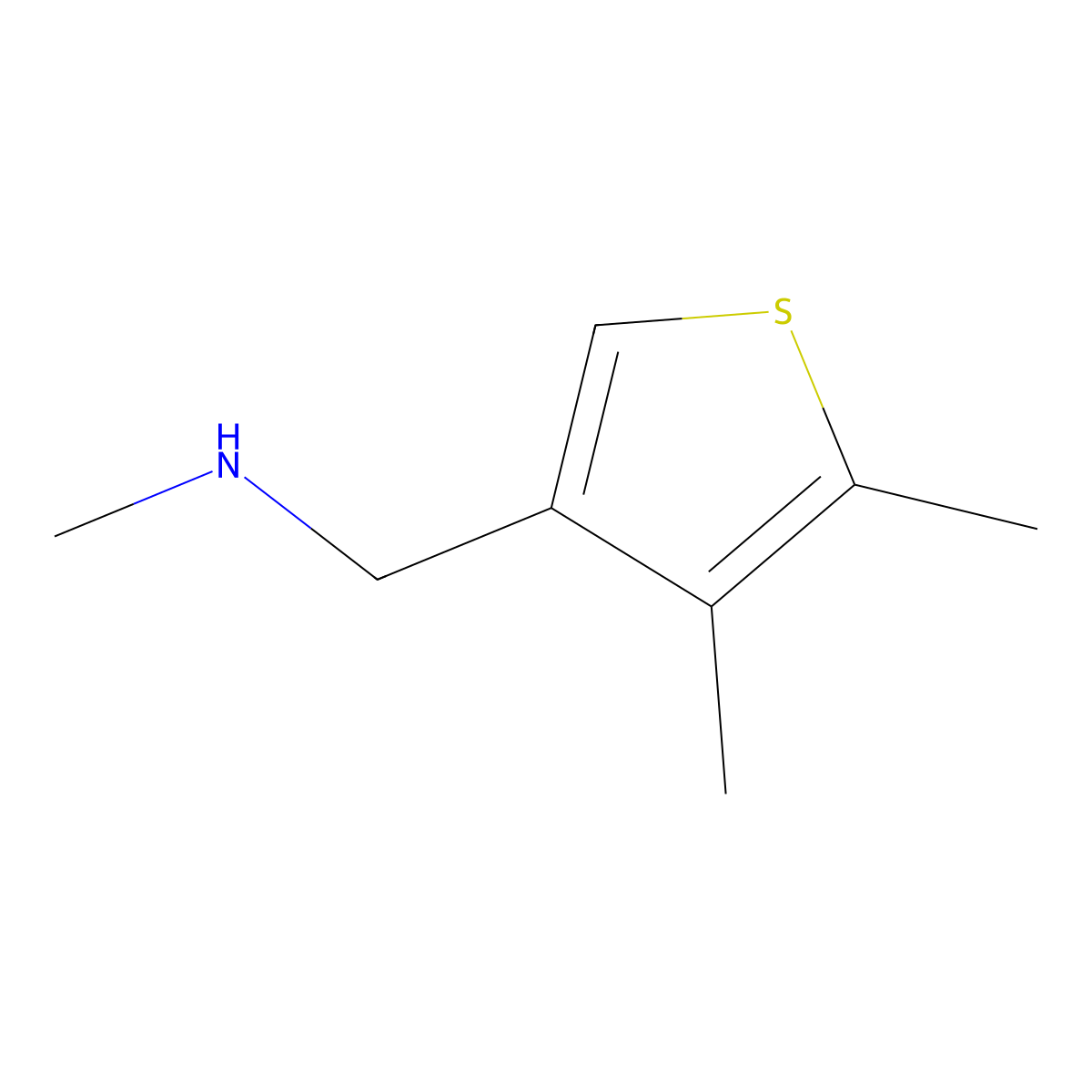 [(4,5-Dimethylthiophen-3-yl)methyl](methyl)amine molecular structure, CAS 1403567-28-1