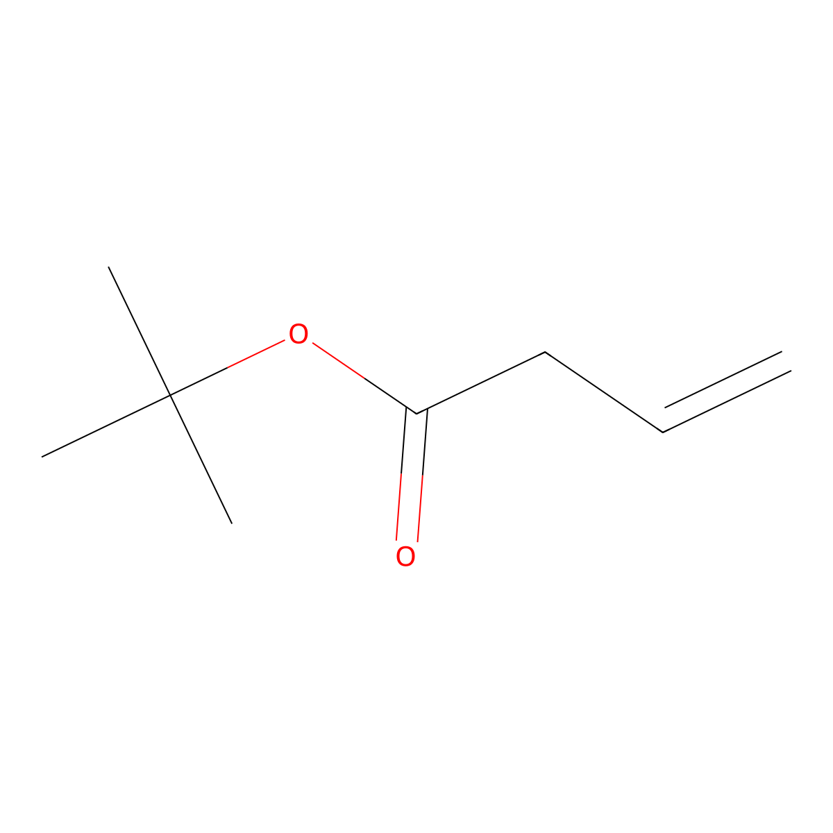 tert-Butyl 3-Butenoate molecular structure, CAS 14036-55-6