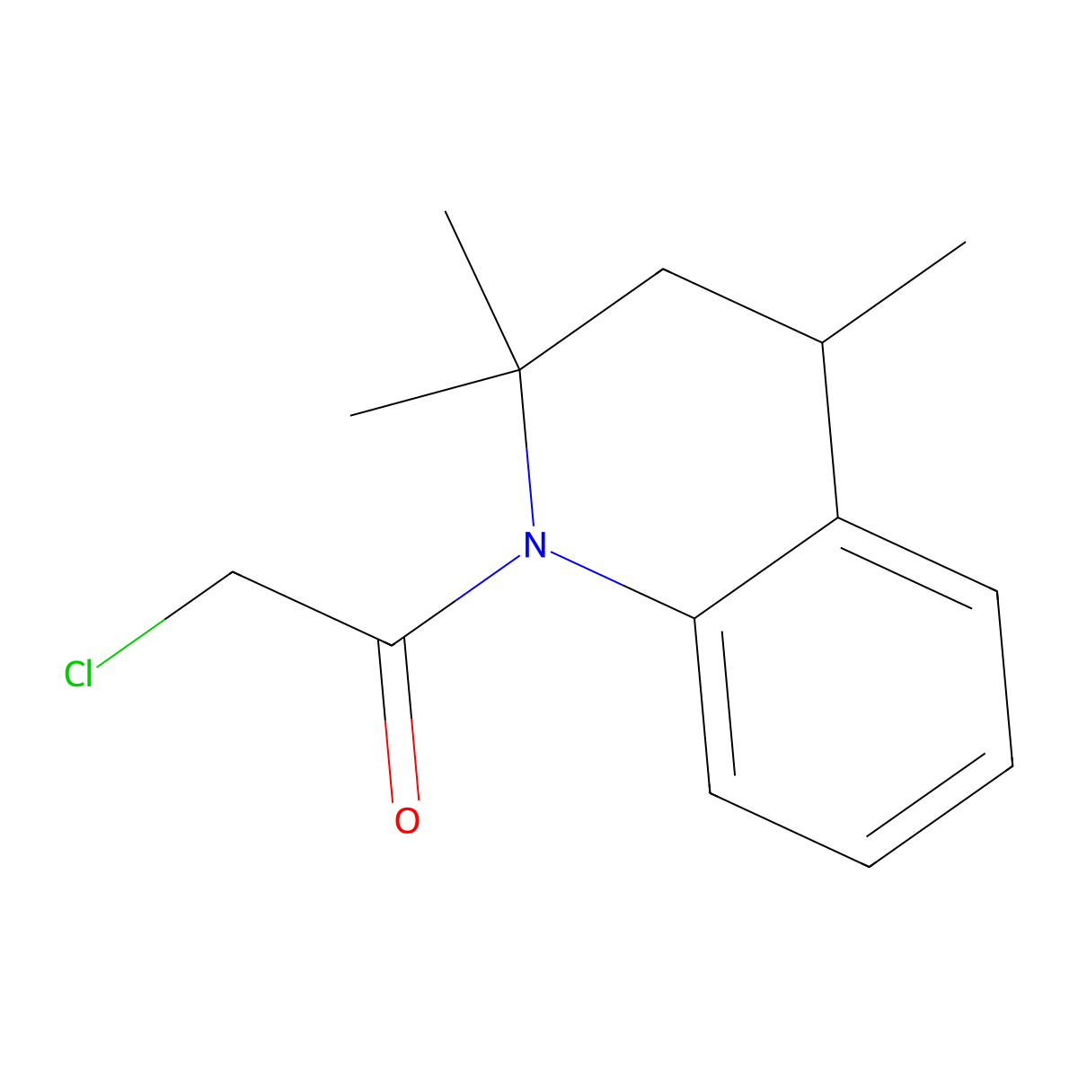 1-(Chloroacetyl)-2,2,4-trimethyl-1,2,3,4-tetrahydroquinoline molecular structure, CAS 14036-98-7
