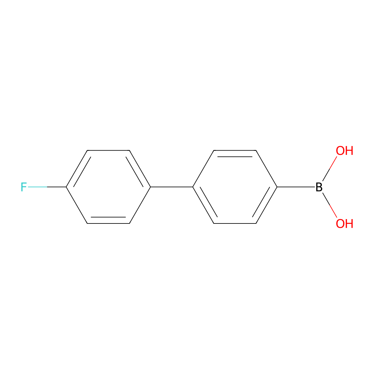 4-(4-Fluorophenyl)phenylboronic acid molecular structure, CAS 140369-67-1