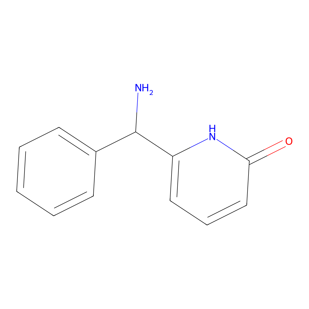 6-(amino(phenyl)methyl)pyridin-2(1H)-one molecular structure, CAS 140372-87-8