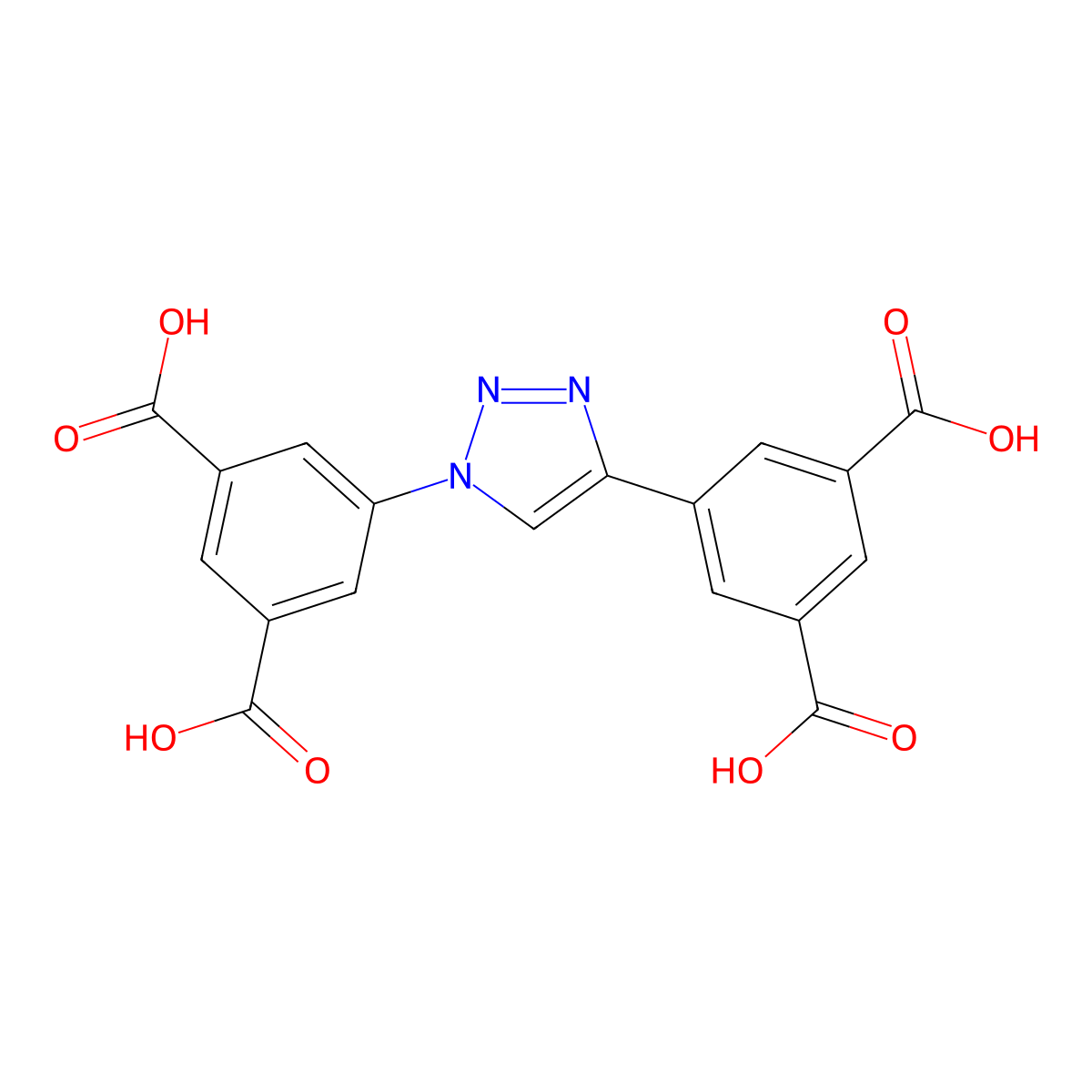 5,5'-(1H-1,2,3-triazole-1,4-diyl)diisophthalic acid molecular structure, CAS 1403744-65-9