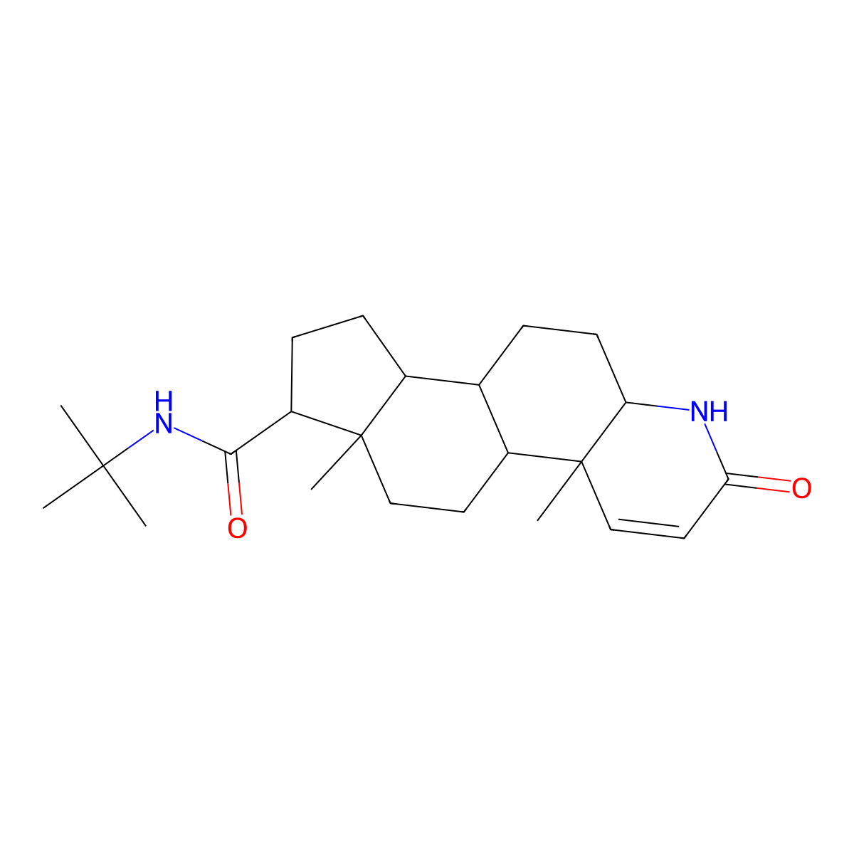 5beta-Finasteride molecular structure, CAS 140375-22-0