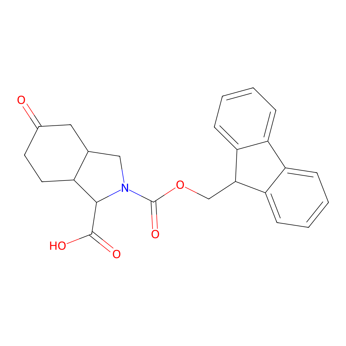 2-Fmoc-5-oxo-octahydro-isoindole-1-carboxylic acid molecular structure, CAS 1403766-50-6