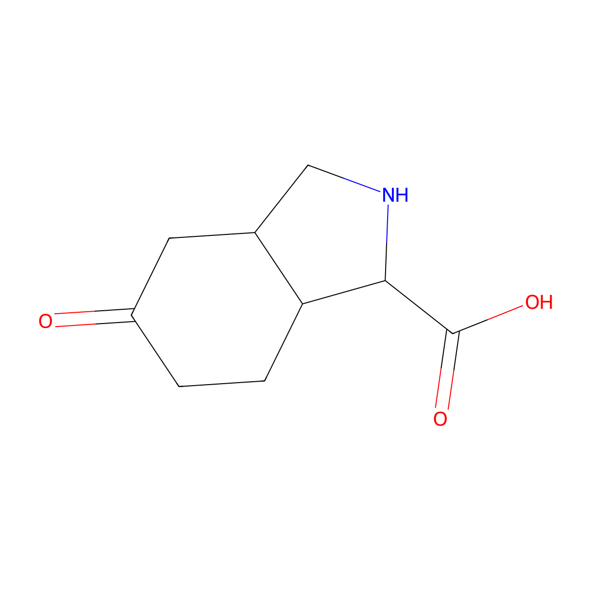 5-Oxo-octahydro-isoindole-1-carboxylic acid molecular structure, CAS 1403766-54-0