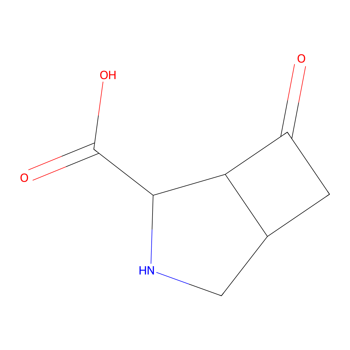 6-Oxo-3-azabicyclo[3.2.0]heptane-4-carboxylic acid molecular structure, CAS 1403766-59-5