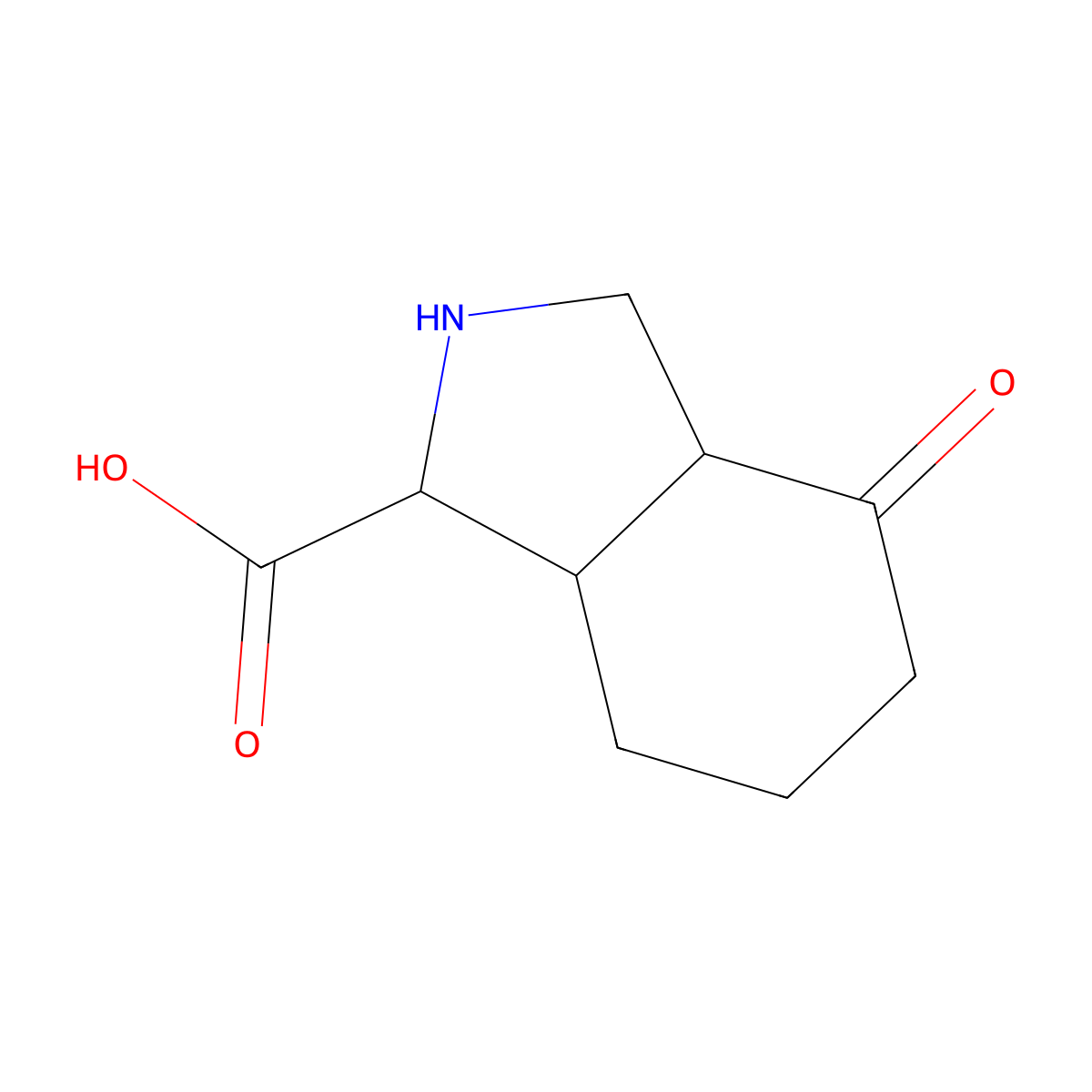 4-Oxo-octahydro-isoindole-1-carboxylic acid molecular structure, CAS 1403766-61-9