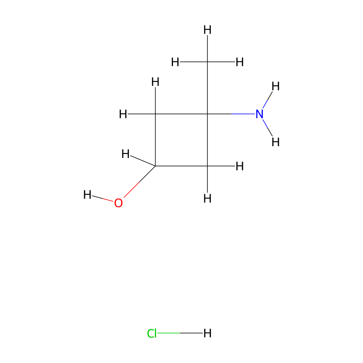 (1r,3s)-3-Amino-3-methylcyclobutan-1-ol hydrochloride molecular structure, CAS 1403766-64-2