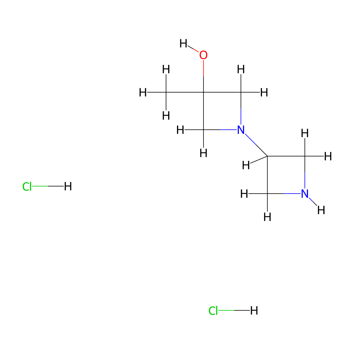 1-(Azetidin-3-YL)-3-methylazetidin-3-OL dihydrochloride molecular structure, CAS 1403766-73-3